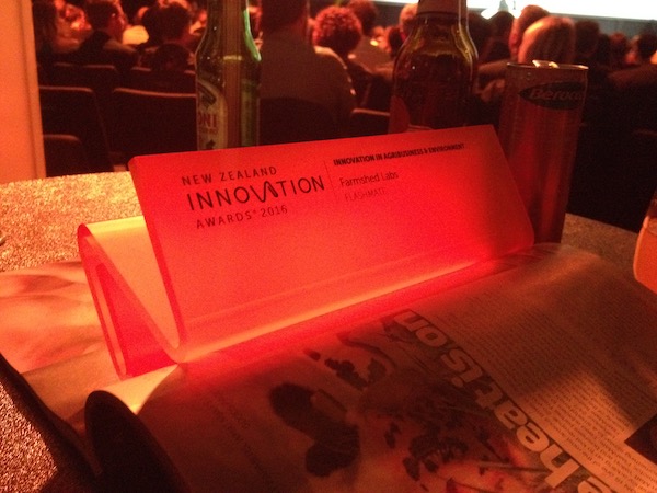 FlashMate heat detector wins 2016 New Zealand Innovation Award for agribusiness and evironment